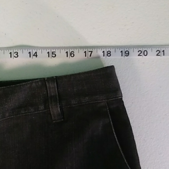 Talbots stretch wide leg black jeans. Size 16. - Picture 6 of 7